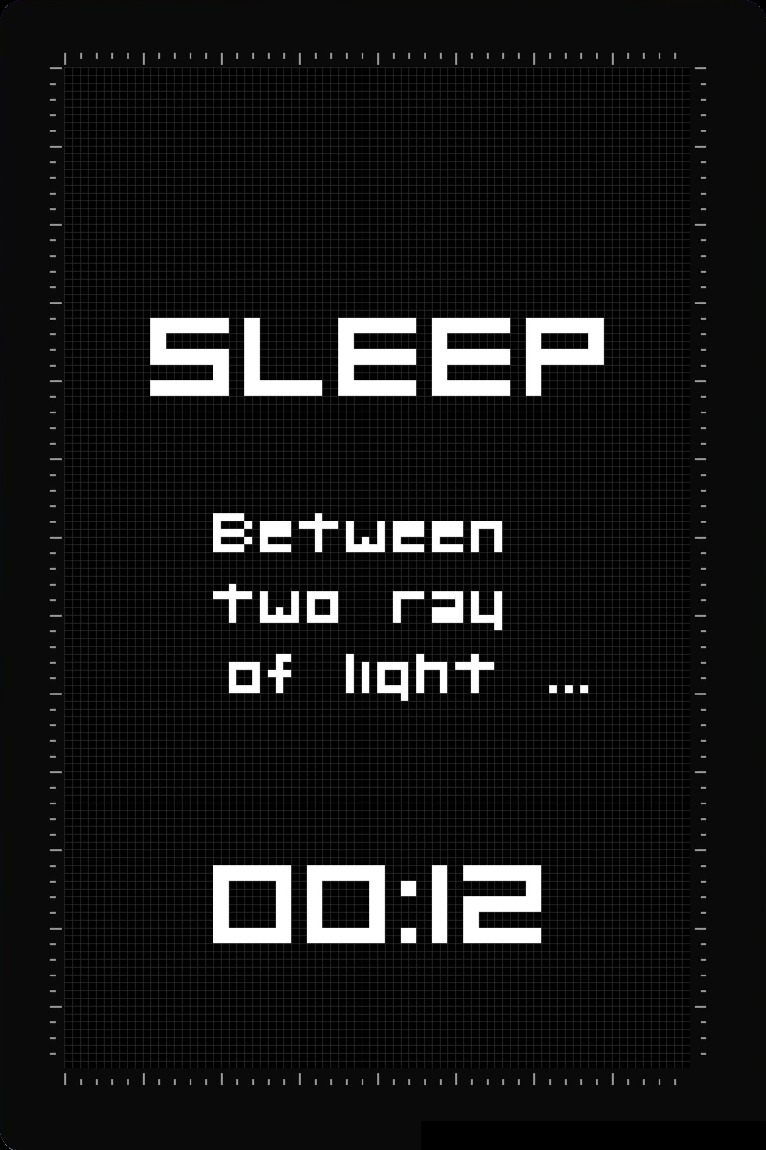 Screen 3, the sleep countdown screen