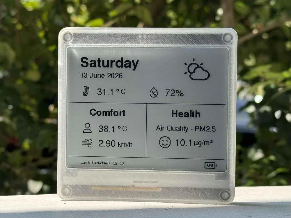 The finished WeatherPaper V2